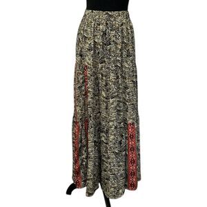 Raga Printed Maxi Skirt(Size Small)